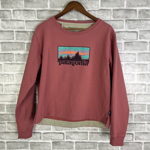 Patagonia Sweaters - Patagonia Uprisal Crew Neck Pullover Sweatshirt Light Pink Womens Large Regular